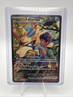 Pokemon TCG Hop’s Zacian ex 186/159 SIR Journey Together Full Art NM - Image 1