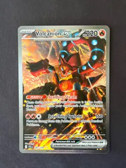 Pokemon Volcanion EX SIR 182/159 Journey Together Card - Image 1