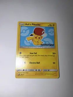 Pokemon Ash's Pikachu SM113 I Choose You Promo HP 2C - Image 2