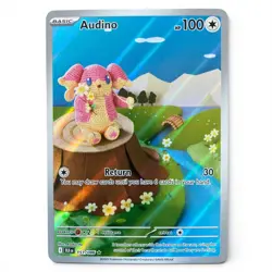 Pokemon Audino 151/086 Illustration Rare IR Black Bolt Near Mint English - Image 1