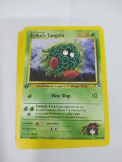 MINT Erika's Tangela 79/132 1st Edition Gym Heroes Pokemon Card - Image 1
