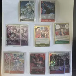 One Piece TCG Card Lot Bundle Shanks Luffy Uta Robin + More 🔥 - Image 1