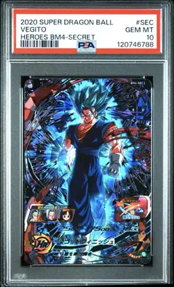PSA 10 Vegito SEC BM4-SEC 2020 Super Dragon Ball Heroes Card Japanese - Image 1