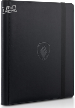Trading Card Binder 9 Pocket, PU Cover Card Collection Binder for 360 - Image 1