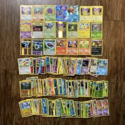 Pokemon Mixed Card Lot 185 Cards Uncommon Random Played Used Most From 2016 - Image 1