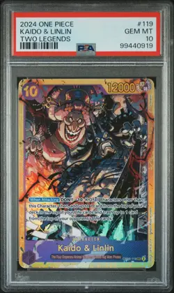 2024 One Piece Op08-Two Legends Kaido & Linlin #119 PSA 10 - Image 1