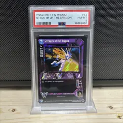 2004 DBGT STRENGTH OF THE DRAGON TIN PROMO PSA 8 DRAGON BALL Z GRADED CARD VTG - Image 1