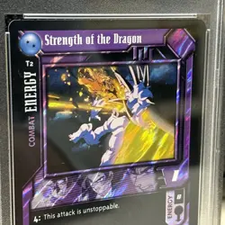2004 DBGT STRENGTH OF THE DRAGON TIN PROMO PSA 8 DRAGON BALL Z GRADED CARD VTG - Image 3