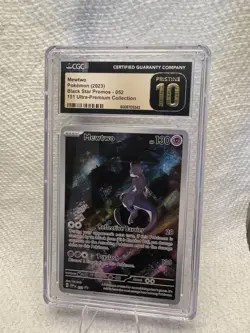 CGC Pristine 10 Mewtwo Black Star Promo 52 - 151 UPC Collection Pokemon Card - Image 1