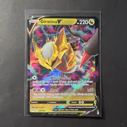 Pokemon TCG Giratina v 130/196 Lost Origin Full Art Ultra Rare Holo Card - Image 1