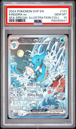 2024 POKEMON SVP EN-SV BLACK STAR PROMO #131 KINGDRA EX PSA 10 - Image 1