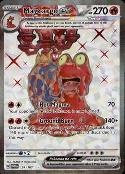 Magcargo ex 191/167 Ultra Rare Twilight Masquerade Pokemon Holo Near Mint - Image 1