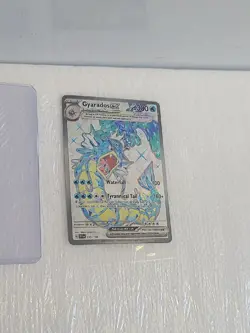 Gyarados ex 225/198 Scarlet & Violet Full Art Pokemon Sleeved & Top Loaded Mint - Image 1