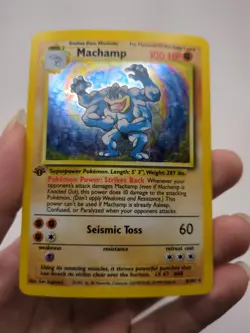 Pokemon Machamp 8/102 Deck Exclusives 1st Edition Holo Rare 1999 English - Image 1
