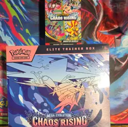 Pokemon TCG Mega Evolution—Chaos Rising Elite Trainer Box + Booster Bundle 2026 - Image 1