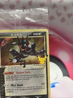 NM/M Pokemon TCG Greninja Gold Star SWSH144 Celebrations Black Star SEALED PROMO - Image 3
