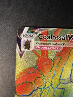Coalossal VMAX 189/185 Rainbow Secret Rare Pokemon - Image 4