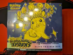 Pokemon Center Surging Sparks PC ETB Elite Trainer Box Factory Sealed Exclusive - Image 1