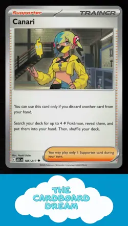 Canari ME: Ascended Heroes #185/217 Pokemon Card - Image 1