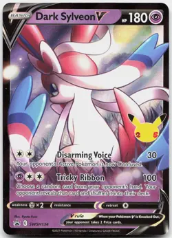 Dark Sylveon V SWSH134 Holo Promo Sword & Shield Promo Pokemon Holo Near Mint - Image 1