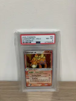 Pokemon TCG Camerupt EX 92/106 Holo Rare Card Emerald (2005) PSA 8 - Image 1
