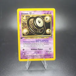 Unown O 69/75 1st Edition Neo Discovery Pokemon Near Mint NM -c - Image 1