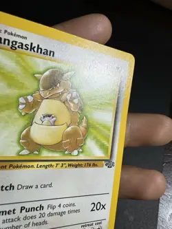 Pokemon Kangaskhan 21/64 Jungle Non-Holo Rare Card Played - Image 3