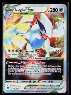 Lugia VSTAR 139/195 VSTAR Rare Holo Silver Tempest Pokemon NM - Image 1