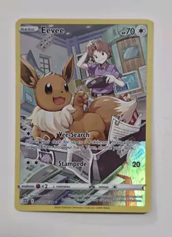 Pokemon TCG Eevee TG11/TG30 Brilliant Stars Trainer Gallery Ultra Rare Holo NM - Image 1