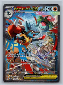 Mega Lucario ex 179/132 Special Illustration Rare Mega Evolution Pokemon Card NM - Image 1