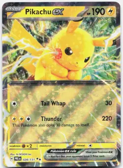 Pikachu ex 028/131 Double Rare Prismatic Evolutions Pokemon Holo Near Mint - Image 1