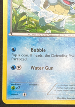 SQUIRTLE 14/101 MP COMMON PLASMA BLAST POKEMON 2013 - Image 5