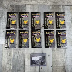 Pokemon 25th Anniversary Celebrations Booster Packs X10 LOT OF 10 SEALED *RARE* - Image 1