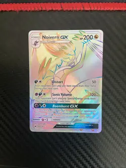 Noivern GX 160/147 Burning Shadows Rainbow Secret Rare S&M Pokemon TCG Card NM - Image 1