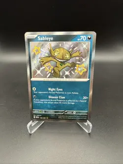 Pokemon TCG Sableye 184/091 SV Paldean Fates Shiny Rare Holo EN HP70 - Image 1
