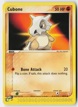 Pokemon Cubone - 40/95 - Common Team Magma vs Team Aqua LP - Image 1