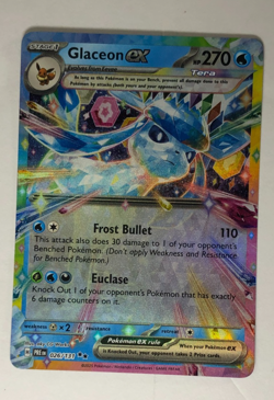 Pokemon TCG Prismatic Evolutions Glaceon EX 026/131 Near Mint - Image 1