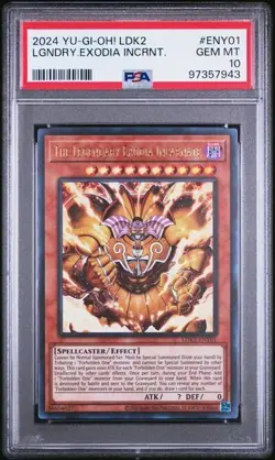 PSA 10 Yu-Gi-Oh! Legendary Exodia Incarnate LDK2-ENY01 Ultra Rare - Image 1