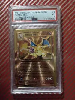 Charizard Gold Metal Card Ultra Premium Collection Box Promo - Image 1