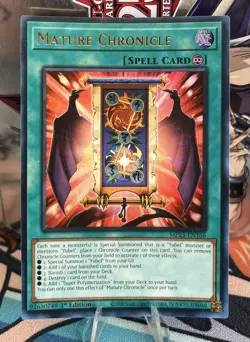 Mature Chronicle MP25-EN166 2025 Ultra Rare Mega-Pack 1st Ed. Yugioh! NM - Image 1