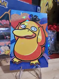 Pokemon Electric Pika Card Database - Psyduck Pop Art Style Halftone Gallery - Image 2