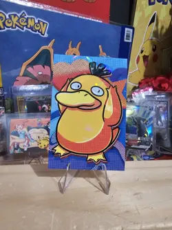Pokemon Electric Pika Card Database - Psyduck Pop Art Style Halftone Gallery - Image 4