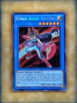 Yugioh Cyber Angel Benten DRL3-EN012 Secret Rare 1st Ed NM - Image 1