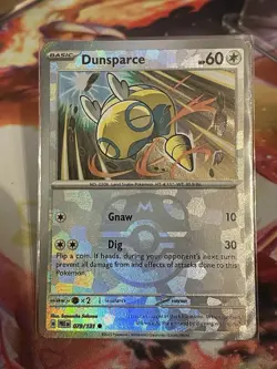 Pokemon TCG Dunsparce Prismatic Evolutions Holo Card 079/131 Master Ball NM - Image 1