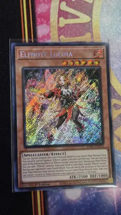 Yugioh! Elfnote Lucina BPRO-EN010 Burst Protocol 1st Edition Secret Rare Mint - Image 1