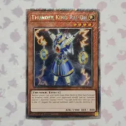 YUGIOH | Thunder King Rai-oh RA03-EN206 | Platinum Secret Rare | Near Mint - Image 1