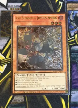 Ash Blossom Joyous Spring Ultimate Rare UTR Yugioh Tournament Pack UP01 X1 - Image 1