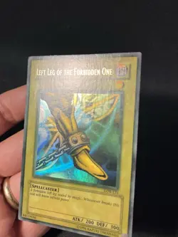 2002 YU-GI-OH! LOB-121 LEFT LEG THE FORBIDDEN ONE 1.5 PRINT FADED - Image 2