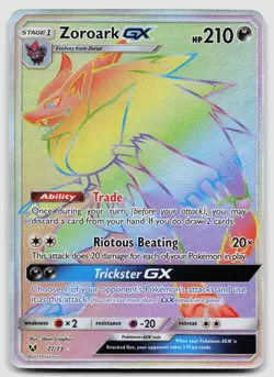 Zoroark GX 77/73 Shining Legends Holo Pokemon NM - Image 1