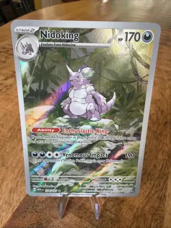 Pokemon Nidoking TCG 174/165 IR Sv: Scarlet & Violet 151 Holo English Pokemon - Image 1